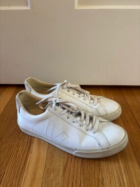 Veja Esplar shoes sneakers women's size US 9/EU 40 extra white leather low top